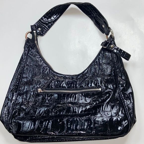 Vintage Guess Est 1981 Black Shoulder Women Bag - Picture 6 of 16